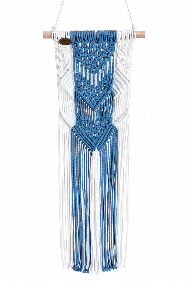 Two Colour Wall Decoration - Blue and White