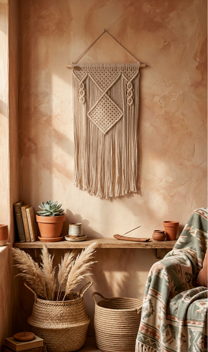 Macramé Wall Decor - Mocha