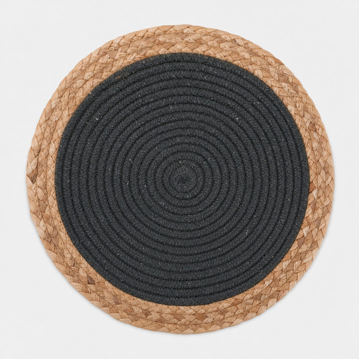 Round Woven Placemant - Grey Set of 4