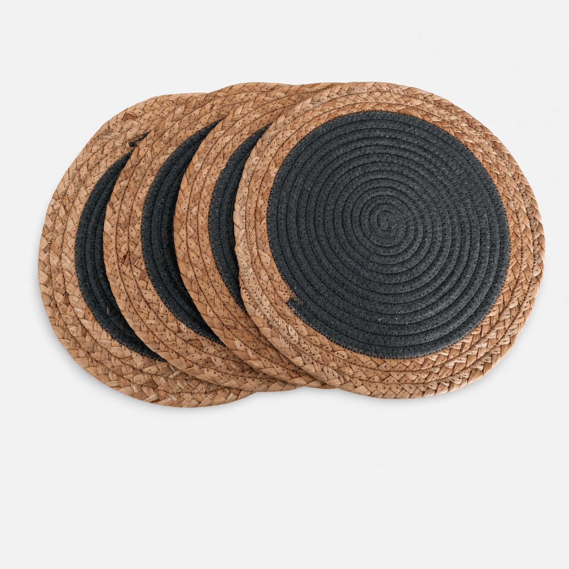 Round Woven Placemant - Grey Set of 4