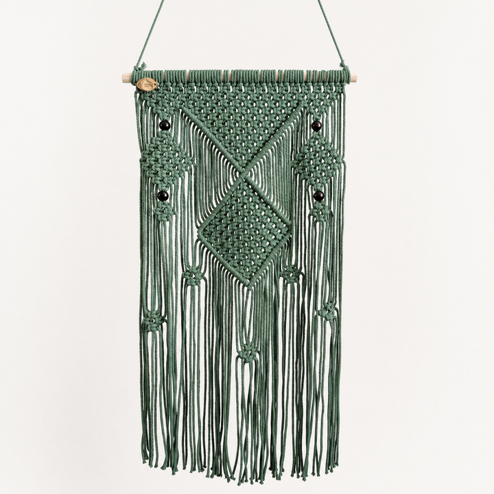 Macramé Wall Decor - Olive Green